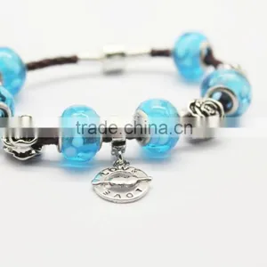 Handmade Color Leather Bracelets Wholesale With DIY Beads thumbnail-6