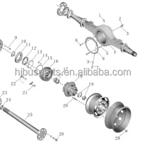 Hot Selling Bus Brake Accessories Parts 3501-01778 ZK6147H Rear Brake Drum thumbnail-6