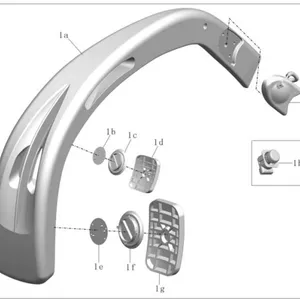 Kinglong Spare Parts Side Mirror 021 100cm Bus Body Kit Bus Rearview Mirror Accessories thumbnail-6