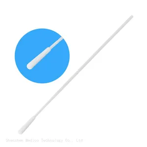 Disposable Medical Sterile Nylon Flocked Specimens Collection Throat Swab With 2 Breakpoint thumbnail-1