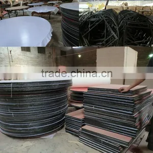 Plywood Pvc Edge Banquet Folding Round Table thumbnail-5