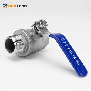 [RUOTENG] Stainless Steel 304 316 2PC F/M NPT Threaded Ball Valve With Locking Device thumbnail-4