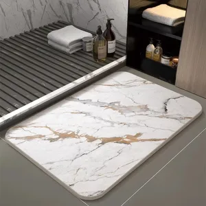 Customized Non-slip Marble Stone Bath Mat thumbnail-1