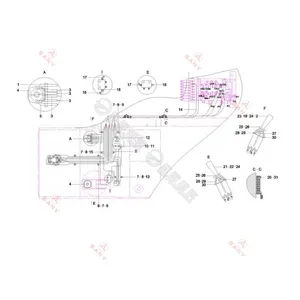 Genuine & OEM SANY Spare Parts Catalogue Online SANY Excavator Parts Diagram thumbnail-3