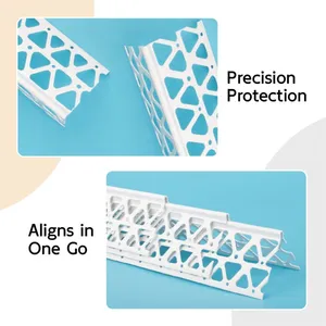 Customizable Flexible Impact Resistant White Vinyl PVC Corner Bead for Easy DIY Wall Repair thumbnail-4