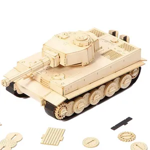 Wholesale 3D Paper Model Kits- German Tiger Heavy Tank 3D Cardboard Jigsaw Puzzle thumbnail-1
