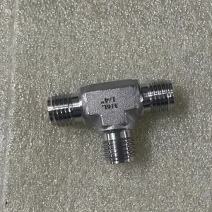 316L Stainless Steel VCR Male Tee Fitting for Ultra-High Purity Gas Systems thumbnail-3