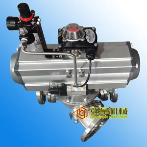 Pneumatic Y-type Three-way Diverter Valve thumbnail-1