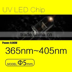 Ultraviolet Light Source F5mm Line UV LED Diode With 0.06W and 405nm for Fluorescent Spectroscopy thumbnail-1