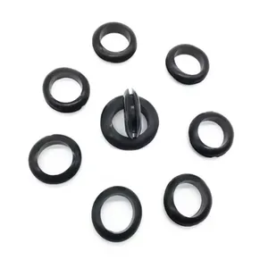 OEM Custom TPE/PVC/EPDM/SBR Rubber Cable Electrical Wires Protector Grommets Double-sided Black Sealed Ring Retainer thumbnail-1