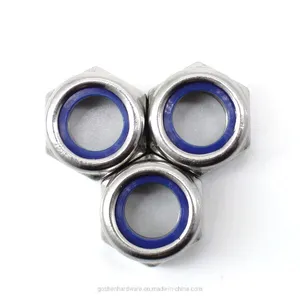 Stainless Steel DIN 985 Nylon Insert Lock Nut Hex Lock Nut Fastener thumbnail-5