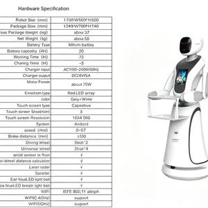 Professioneller intelligenter Lebensmittel-Lieferroboter mit Vollprozessgarantie für Hotels und Restaurants thumbnail-3