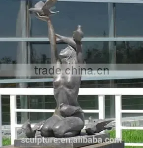 2016 New Outdoor Bronze Sculpture For Outdoor/Garden Decoration Statues Monument Meaningful Figure Sculpture thumbnail-6