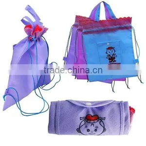 High Quality pp Woven Drawstring Shopping Bag thumbnail-6