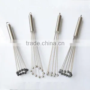 Manual Whisk Stainless Steel Kitchen Mixer Egg Beater Tool 8 10 12 Incn. thumbnail-6