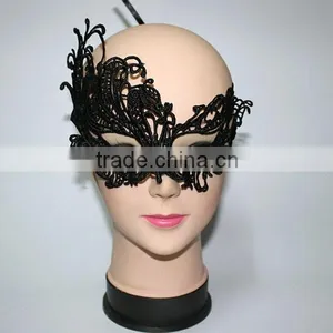 Cheapest Price Fashion Sexy Womens Party Club Hollow Lace Eye Mask Black and White Masquerade Masks thumbnail-1