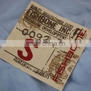 Made in China First Grade Screen Printed Coat Size Label thumbnail-5