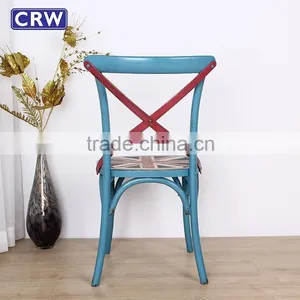 RCH-4006-2 Cross Back Chair Used Restaurant Wood Chairs Quality Choice thumbnail-6