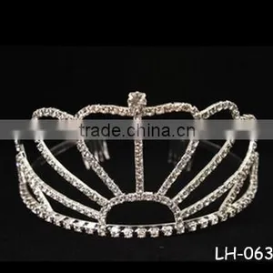 Wholesale Tiara Crown Bridal Wedding Crystal Princess Tiara thumbnail-1
