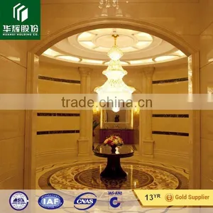 New Crema Marfil Marble Roman Roumd Column Pillar With Tan Brown Cap and Base thumbnail-5