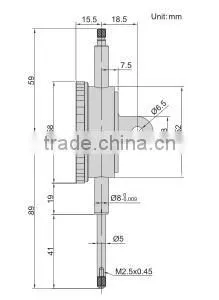 2889-30 Large Measuring Range Digital Indicator 0-100mm Indcator Gauge thumbnail-2