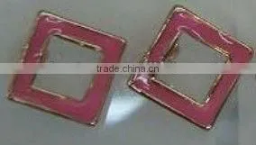 Daily Enamel Square Tiny Sharp Stud Earring Pins, Fashion Alloy Stud Earring Pin thumbnail-1