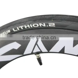 2016 700C Road Bike Front 3 Spokes Clincher 3s Wheels Rear Carbon Clincher Disc Wheelset Fit for Road TT Bike thumbnail-2