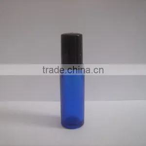 Trade Assurance Hot Stamping Packaging Blue Glass Roll on Bottle 10ml thumbnail-1