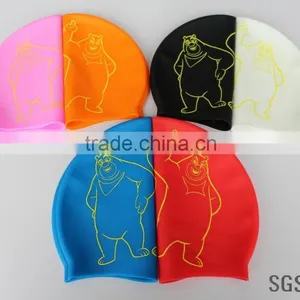 Kids Adults Size Factory Price Humanized Design Original Custom Waterproof Swimming Cap Swim Caps thumbnail-2