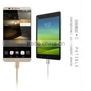 Original GOLF 3M Metal Nylon Weave Micro USB 2.1A Fast Sync And Charge Cable for Android Mobile Phone thumbnail-6
