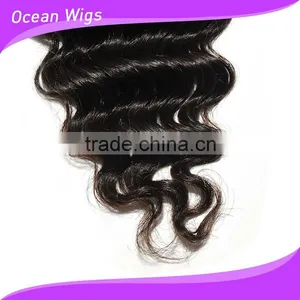 3 Way Part Closure, Deep Wave Style, Natural Color thumbnail-6