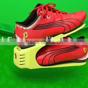 Double Layer Saving Space Plastic Shoe Rack thumbnail-5