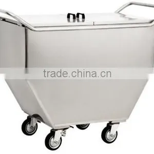 STM - 136 Medical Waste Trolley Stainless Steel Furniture , Hospital Fourniture thumbnail-1