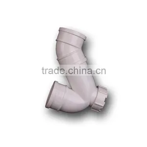 Good Quality Strongly Pvc P-type Gully Trap With Door Fittings thumbnail-3