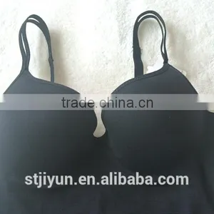 Black Seamless Padded Sport Wear Yoga Workout Gym Tank Top Women thumbnail-2