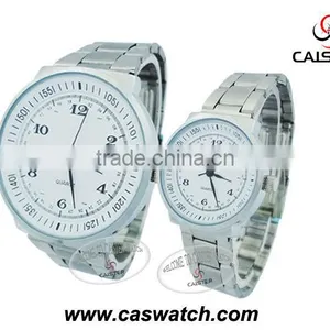 Two Rings Digital Time Display Dial Face Unitive Color Pair Watch thumbnail-1