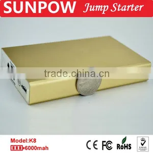 Sunpow 2015 Multi-function Aluminium Alloy Power Station 12V 8000mAH Portable Mini Car Jump Starter thumbnail-6
