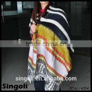 Fashio Trendy 2015 Spring Ladies Bohemia Weave Scarf thumbnail-1