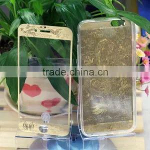 Dragon Stylish Tempered Glass for 6G 6plus 4.7" 5.5" Gold Silver thumbnail-3