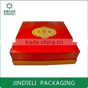 Beauty Red Nice Paper Wooden Gift Box Packaging thumbnail-1