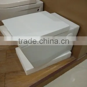 Hot Sale Wall Mounted Square Toilet Bathroom Ceramic Wall-hung Toilet thumbnail-2