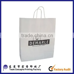 Cheap White Kraft Paper Gift Bag thumbnail-1