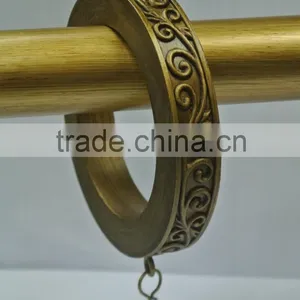 Decorative Design Drapery Rings With Clips, High Quality 1-1/4" & 1-1/2" Curtain Rod Rings thumbnail-6