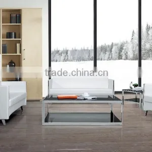 Modern Used Leather Executive Office Sofa B748 thumbnail-1