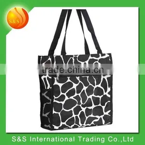 Fashionable and Light-weigh Foldable Tote Bag With Zipper thumbnail-2