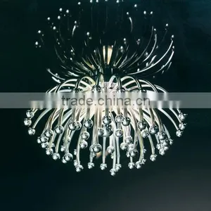 Modern Chrome Ceiling Light Fixture thumbnail-1