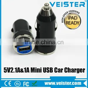 Custom Dual Usb Car Charger 5v Mini Usb Car Charger for Most Mobile Phone thumbnail-1