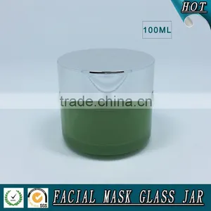 100ml Empty Cylinder Cosmetics Facial Mask Glass Jar Quality Choice thumbnail-2