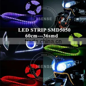 VARIOUS COLORS RGB 5050SMD LED STRIP CAR DECORATION MOULDING TRIM STRIP LINE thumbnail-1