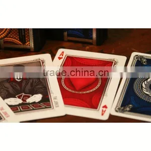 Free Shipping Custom Game Cards Front and Back Printing Linen-embossed Playing Cards Black Playing Cards ---DH20719 Supplier's Choice thumbnail-2